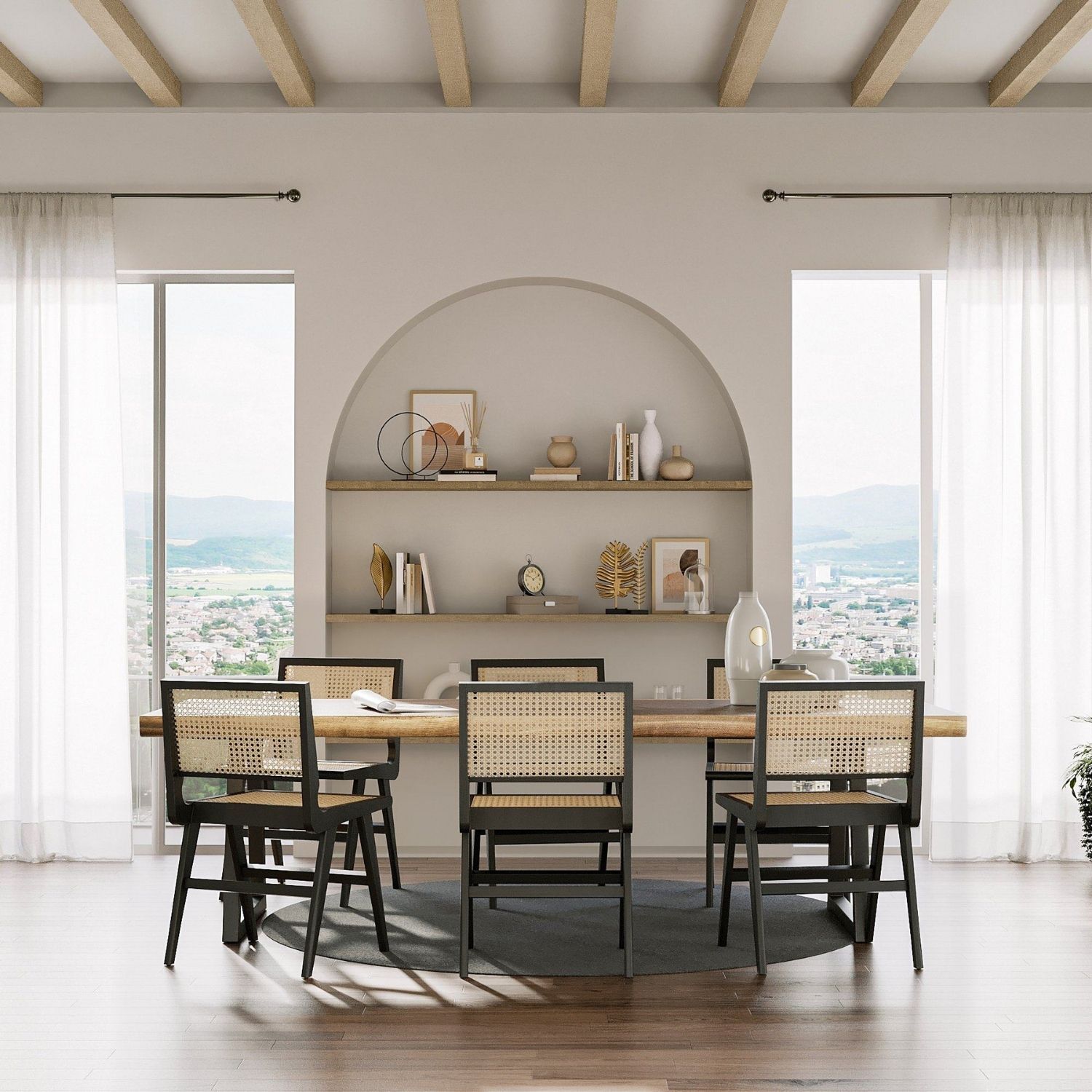 Table à manger en bois de Bali