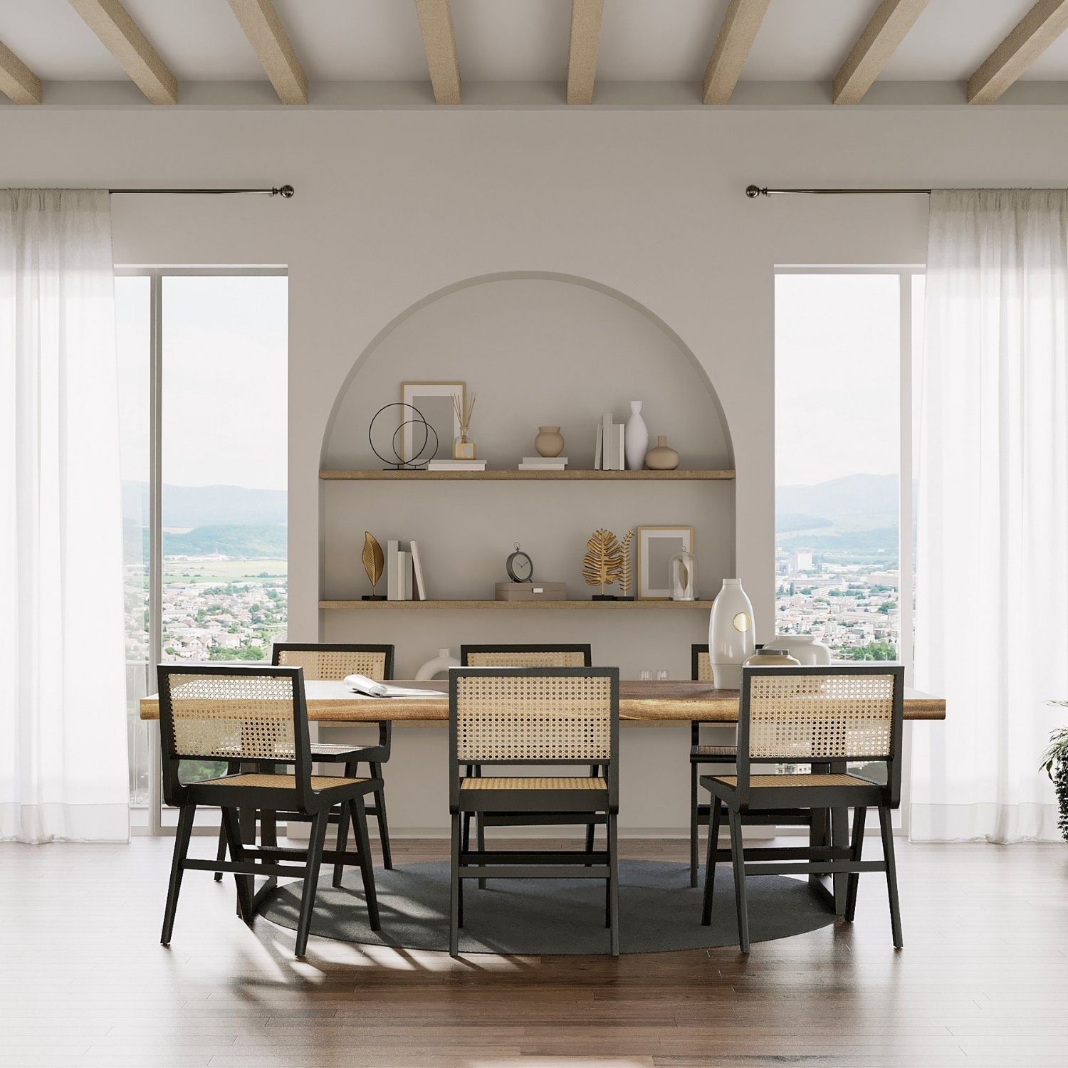 Table à manger en bois de Bali