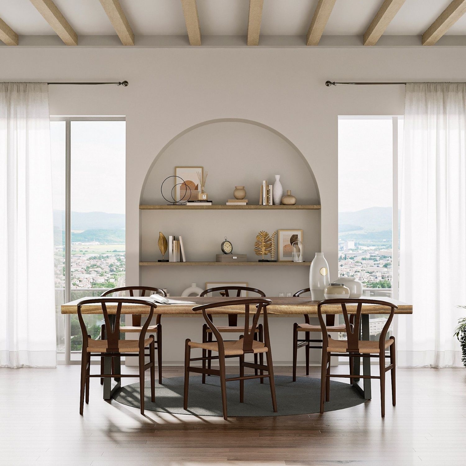 Table à manger en bois de Bali