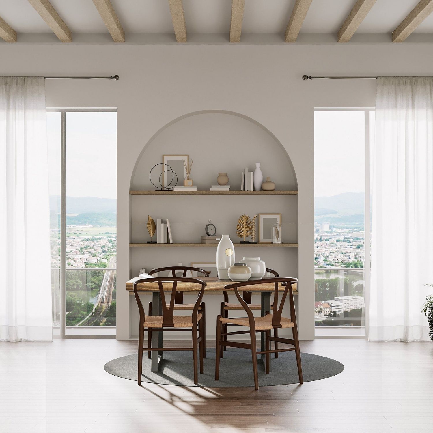 Table à manger en bois de Bali