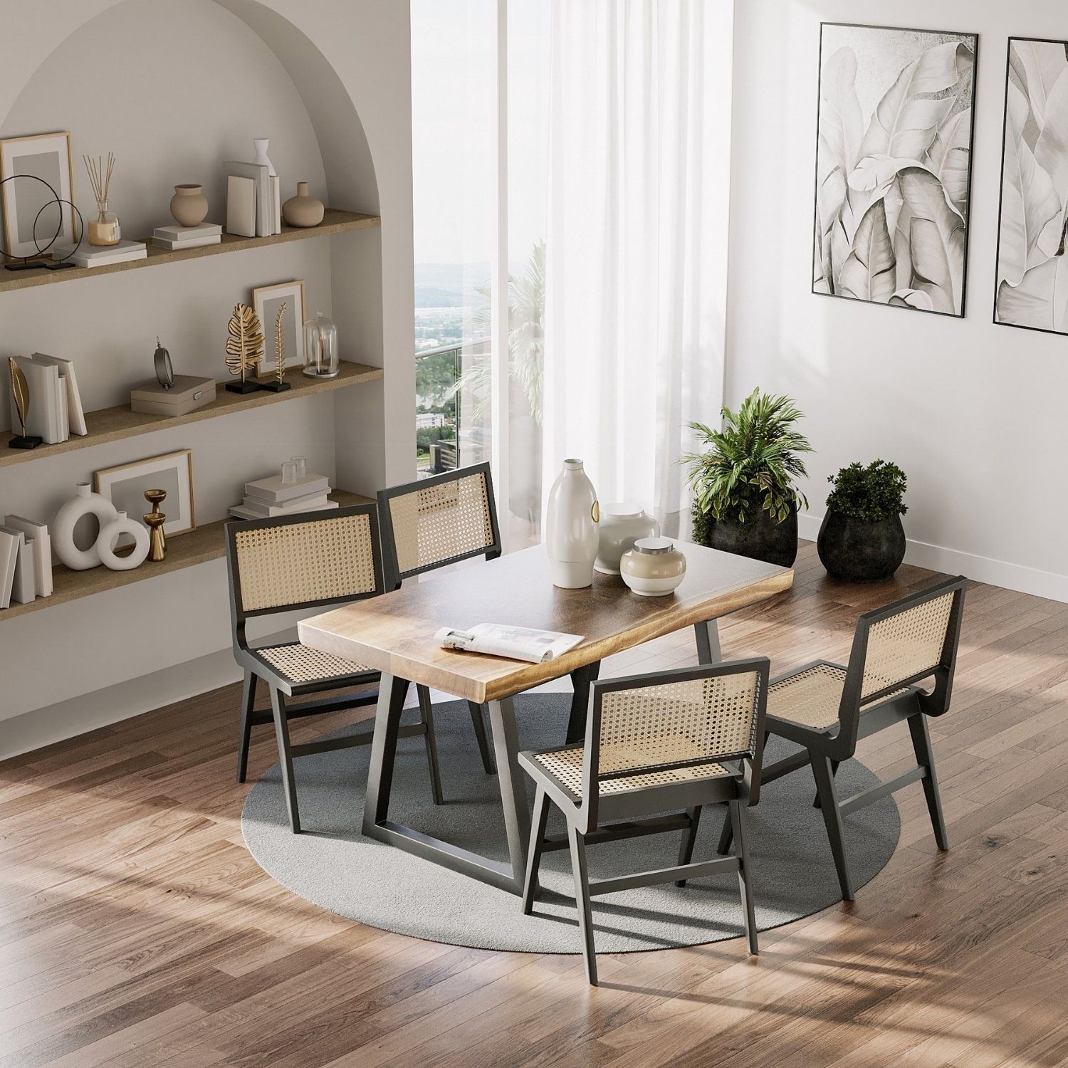 Table à manger en bois de Bali