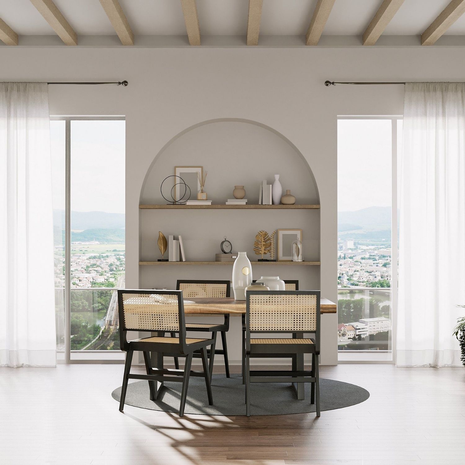 Table à manger en bois de Bali