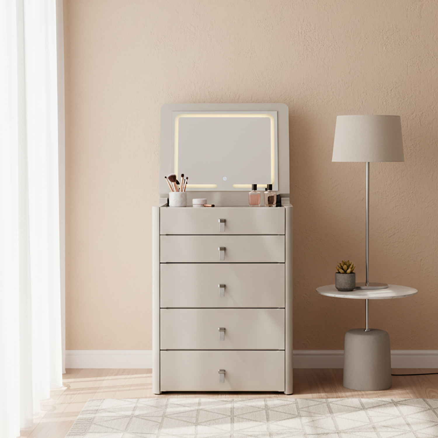 Ensemble de coiffeuse Aria avec miroir